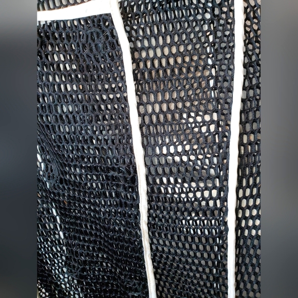 SEEK THE LABEL MESH NET MIDI DOUBLE BRESTED BLAZER IN BLACK - Picture 8 of 12